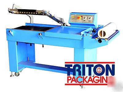 Shrink wrapper impulse sealer packaging wrap conveyor 