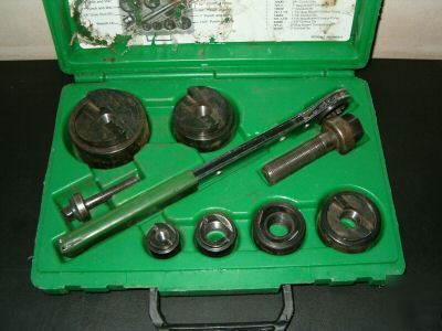 Greenlee green lee 7238SB ratchet knock out punch kit