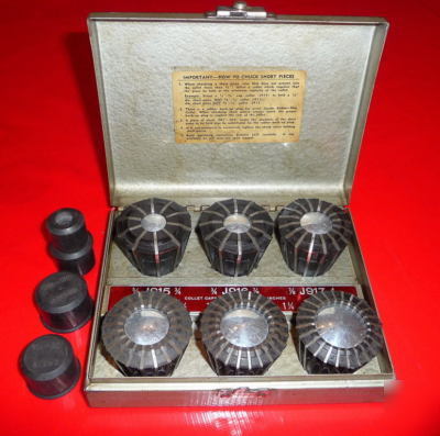 Jacobs L00 spindle nose lathe collet chuck set #91-T00