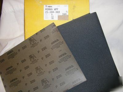 Lot of mirka sandpaper sheets 9 x 11 wet sanding