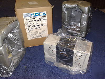 New sola 63-23-112-4 cvs constant voltage transformer 