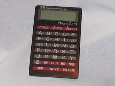 Seiko instruments inc. (sii) phone card-works-collectib