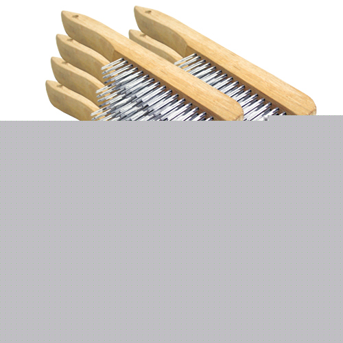 Shoe wood handle wire brush paint removal (case of 12)
