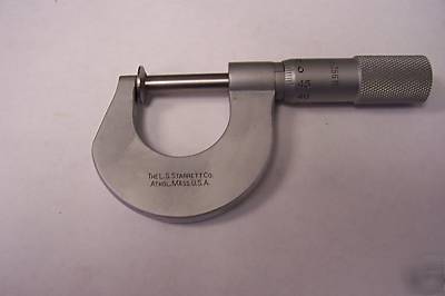 Starrett 256M metric disc micrometer, 0-25MM