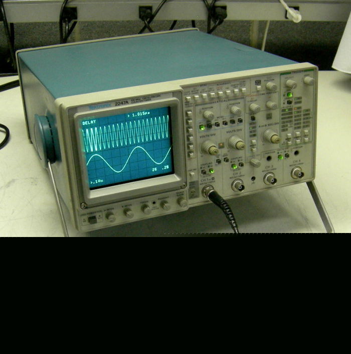 Tektronix 2247A 100 mhz 4-channel scope w counter/timer