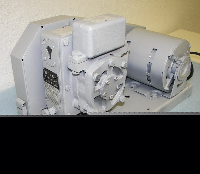 Welch 1400 duoseal belt drive rotary vane pump rebuild 