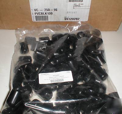 Bag of 100 black vinyl plastic 1