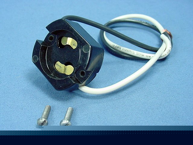 Fluorescent light socket lamp holder starter base