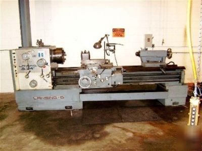 Lansing geared head engine lathe 