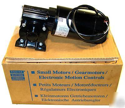 New bodine 1/8 hp 130V dc 5:1 gearmotor 33A5BEPM-5F