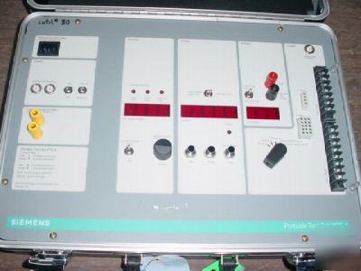 Unused siemens pts-4 portable static trip test set 