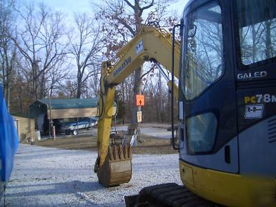 2007 komatsu PC78 mini excavator with only 1442 hours