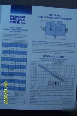 8' power press brake die bed deflection compensator