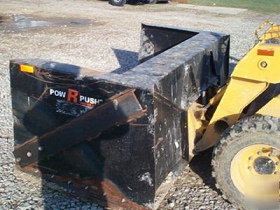 Bradco 8' snow pusher for skid steer loader sno push r