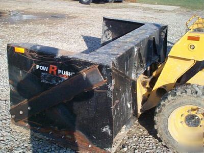 Bradco 8' snow pusher for skid steer loader sno push r