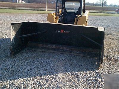 Bradco 8' snow pusher for skid steer loader sno push r