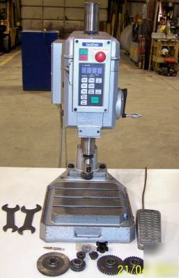 Brother model BT61-511 gear fed tapping machine 