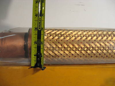 Copper flexible flex pipe tube hose 2 1/8 inch bellows