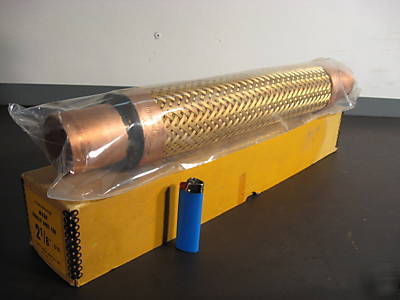Copper flexible flex pipe tube hose 2 1/8 inch bellows