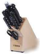 F. dick stamped knife block set - 10 piece