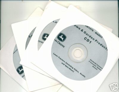 John deere lawn & garden products repair 3 cd set 