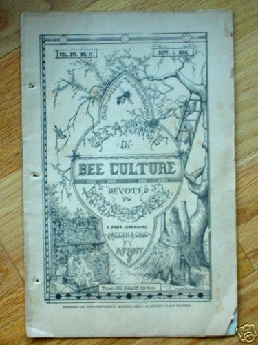 Rare 1888 bee culture medina ohio beekeeping magazine