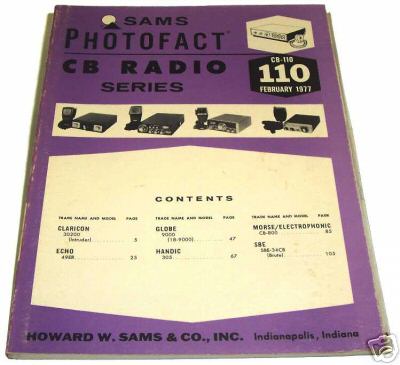 Sams photofact cb-110 february 1977 cb radio series