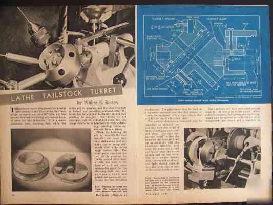 6-way quick change turret tailstock how-to plans