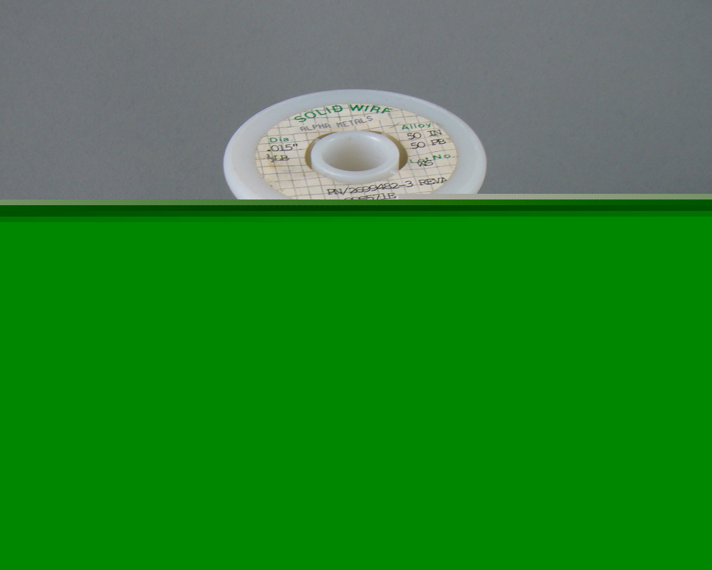 Alpha metal solid soldering wire - 50% indium 50% lead 