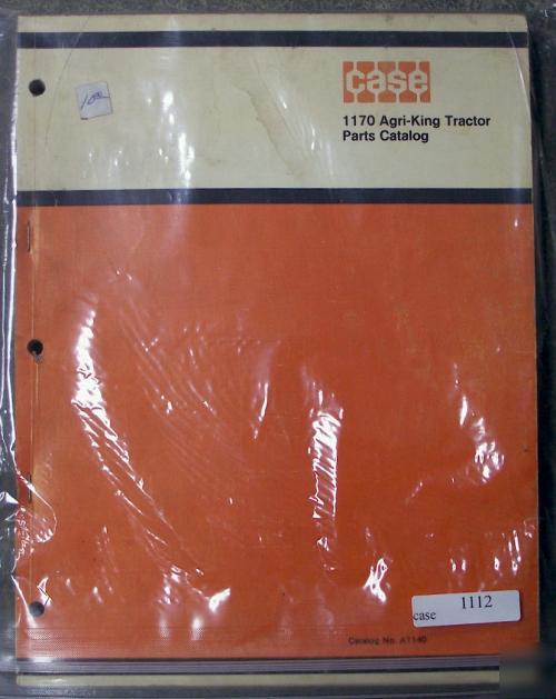 Ji case 1170 agri-king tractor parts manual catalog