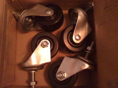 New metric threaded stem casters (4) heavy duty ~ 