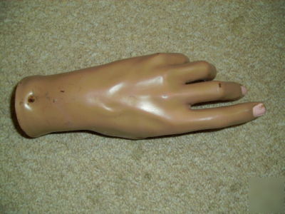 Vintage mannequin hand (left) ,shop,display or project