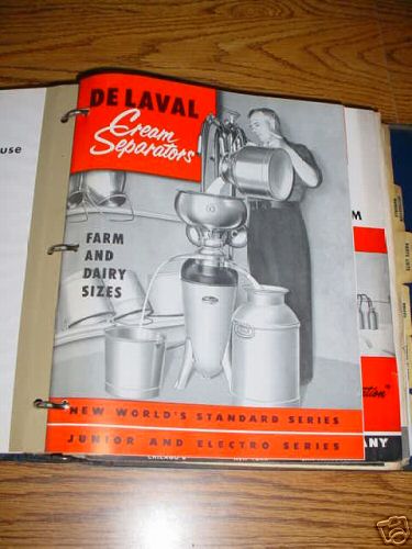 De laval dealers salesman book 1950's-brochures-more