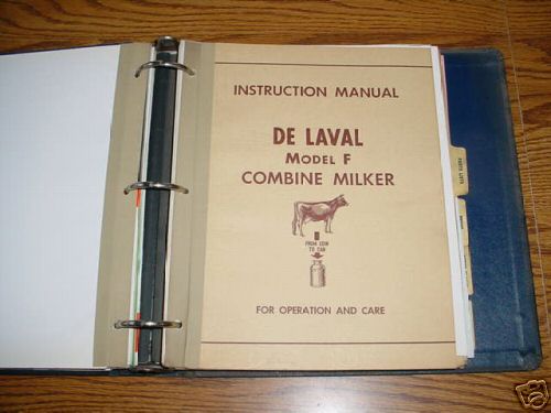 De laval dealers salesman book 1950's-brochures-more