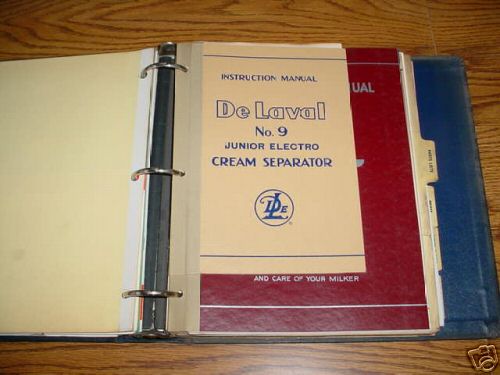 De laval dealers salesman book 1950's-brochures-more