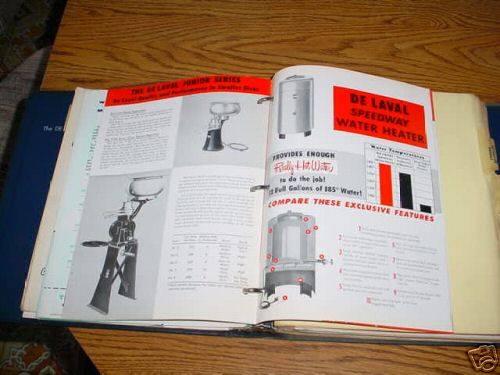 De laval dealers salesman book 1950's-brochures-more