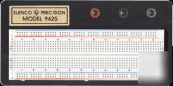 Elenco model 9425 solderless breadboard /w binding post