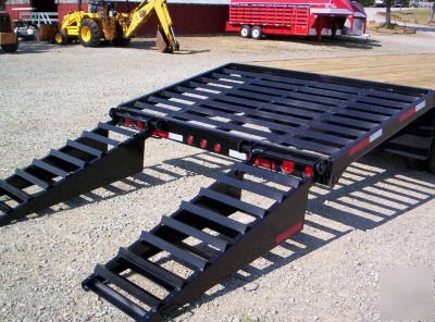 New 2007 20'+5'equipment trailers-- duals---20,000 lbs.