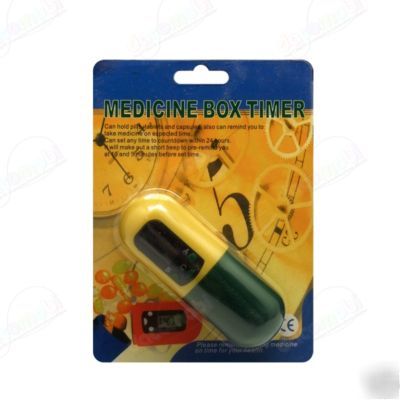 New timer lcd flashlight beep alarm medicine box 