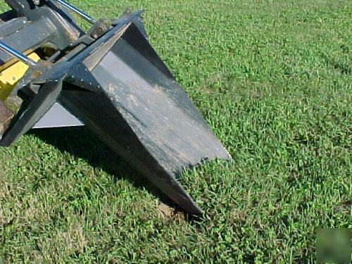 Tree spade skid steer loader case deere cat trencher