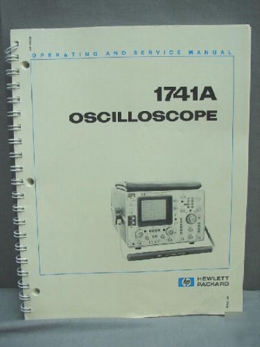 Hp 1741A 100MHZ, 2-channel, analog oscilloscope