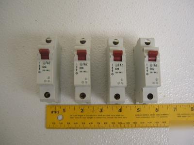 Lot of 4 moeller electric circuit breaker faz-G2A