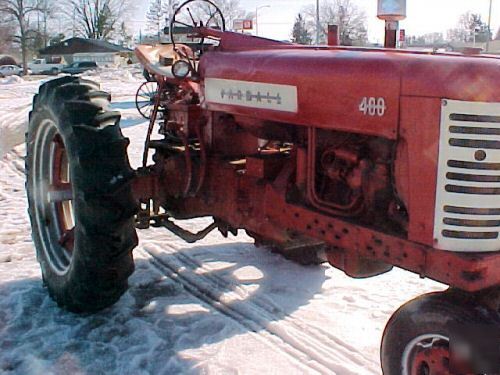 Antique tractor,farmall 400 ,torque,,power steering.