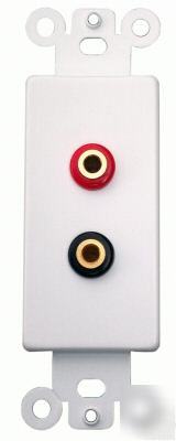 Banana jack, 1 pair, decorative soundsystem wall jack