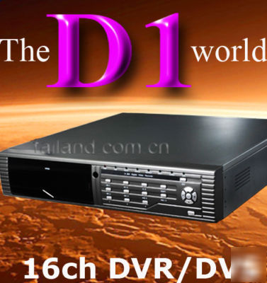 H.264 16CH video/audio dvr/ dvs hi-resolution full D1 