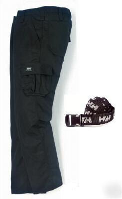 Helly hansen work pant & free belt W40 / C56 - black 