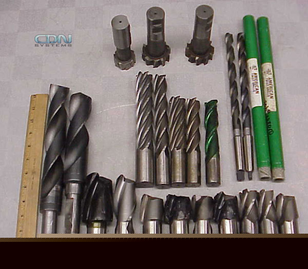 Lot of 21 straight shank drill bits tapered & reamers