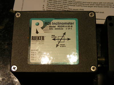 Rieker rdi industrial dual axis inclinometer