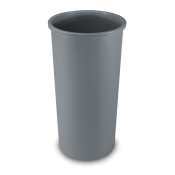 Rubbermaid untouchable plastic waste receptacle