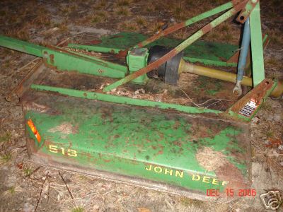 Used john deere 513 bushhog mower working condition